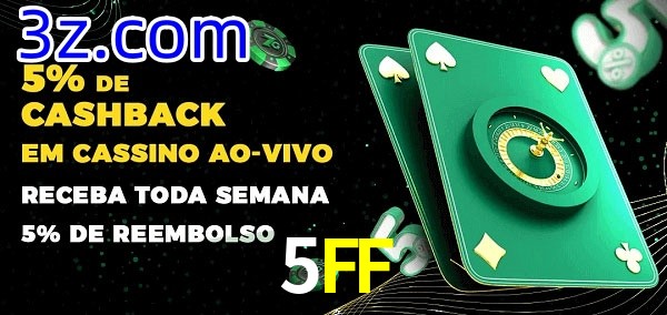 Promoções do cassino ao Vivo 5FF
